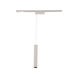 Silo Pendants 1 Light 120 White/Black Track Head Ceiling Light in 3000K, H Track