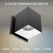 Zoron LED 4.25 inch Black and White Outdoor Wall Lighting in Black/White