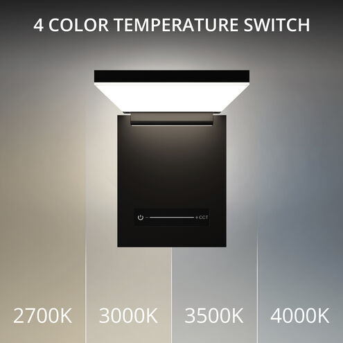 Flapp Reading Light Wall Light in Black, dweLED