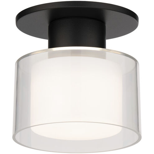 Twist-N-Lite LED 5 inch Black Semi-Flush Mount Ceiling Light