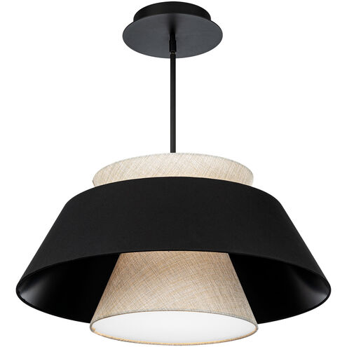 Rockabilly LED 26 inch Black Pendant Ceiling Light, dweLED