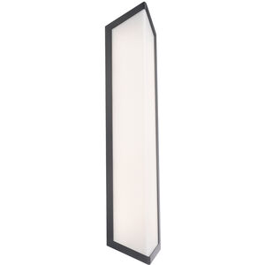 Corte LED 24 inch Black Outdoor Wall Light in 3000K, dweLED