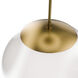 Honeymooner LED 20 inch Aged Brass Pendant Ceiling Light, dweLED