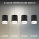Cloak LED 6.75 inch Black Pendant Ceiling Light in 3500K, dweLED