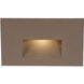LEDme Step and Wall Lights 277 3.9 watt Bronze On Aluminum Step Light in White, LED, 18.62 inch