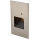 Tyler 120 3.8 watt Brushed Nickel Step and Wall Lighting in 3000K, WAC Lighting