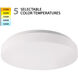 Blo LED 15 inch White Flush Mount Ceiling Light, WAC Limited