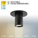 Twist-N-Lite LED 5 inch Black Flush Mount Ceiling Light