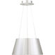 Vida LED 17.5 inch Brushed Aluminum Pendant Ceiling Light in 18in, dweLED