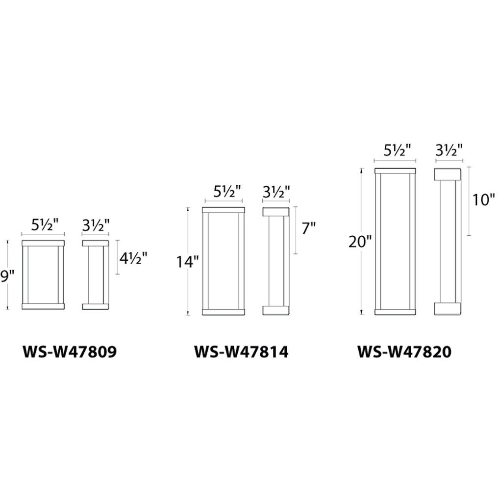 Case LED 9 inch Black Outdoor Wall Light, dweLED