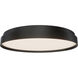 Ringsley LED 31.5 inch Black Flush Mount Ceiling Light, dweLED