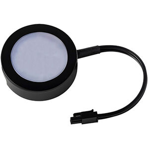 Line Voltage Puck Light LED Black Button Light
