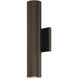 Caliber LED 14 inch Bronze Outdoor Wall Light, dweLED