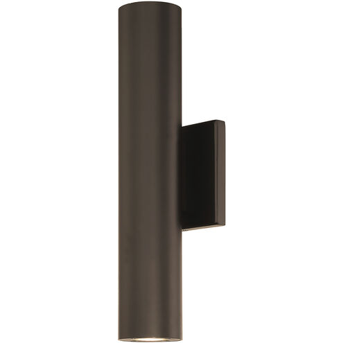 Caliber LED 14 inch Bronze Outdoor Wall Light, dweLED