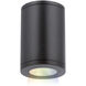 Tube Arch LED 4.88 inch Black Outdoor Flush in Flood, 90, Color Changing