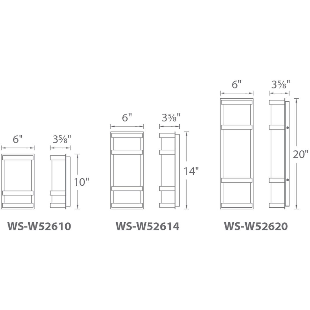 Latitude LED 20 inch Bronze Outdoor Wall Light, dweLED
