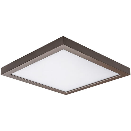 Square LED 5 inch Bronze Flush Mount Ceiling Light in 3500K