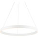 Sirius 1 Light 24 inch White Pendant Ceiling Light, dweLED