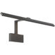 Uptown 16.00 watt 25 inch Black Picture Light Wall Light, dweLED