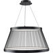 Grohle LED 31.13 inch Black Pendant Ceiling Light in 4000K, dweLED