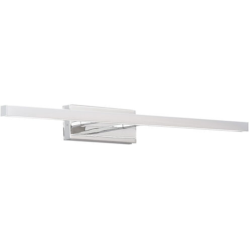 Parallax LED 24 inch Chrome Bath Vanity & Wall Light in 2700K, dweLED