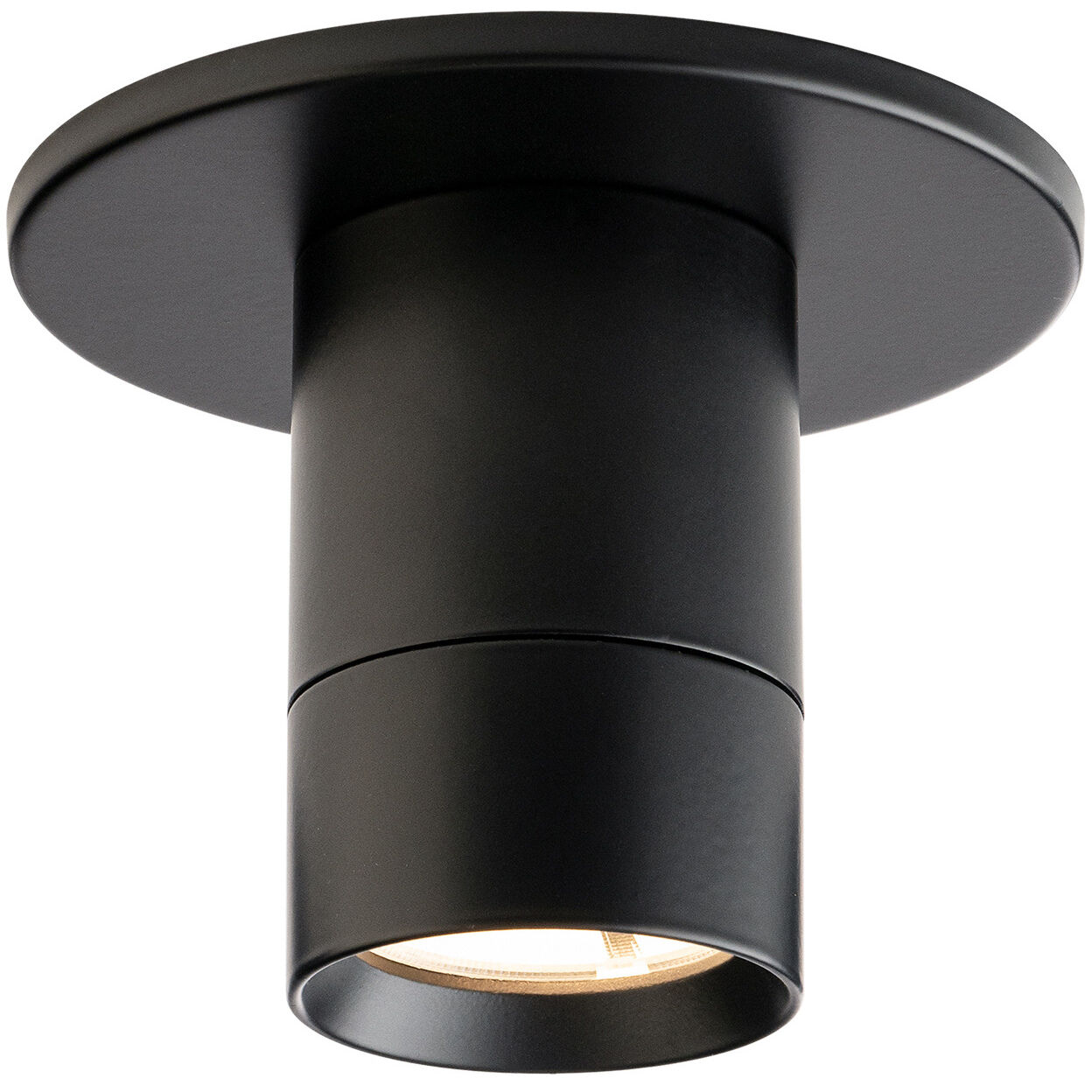 WAC Lighting FM 240103 CS BK Twist N Lite LED 5 inch Black Flush Mount Ceiling Light