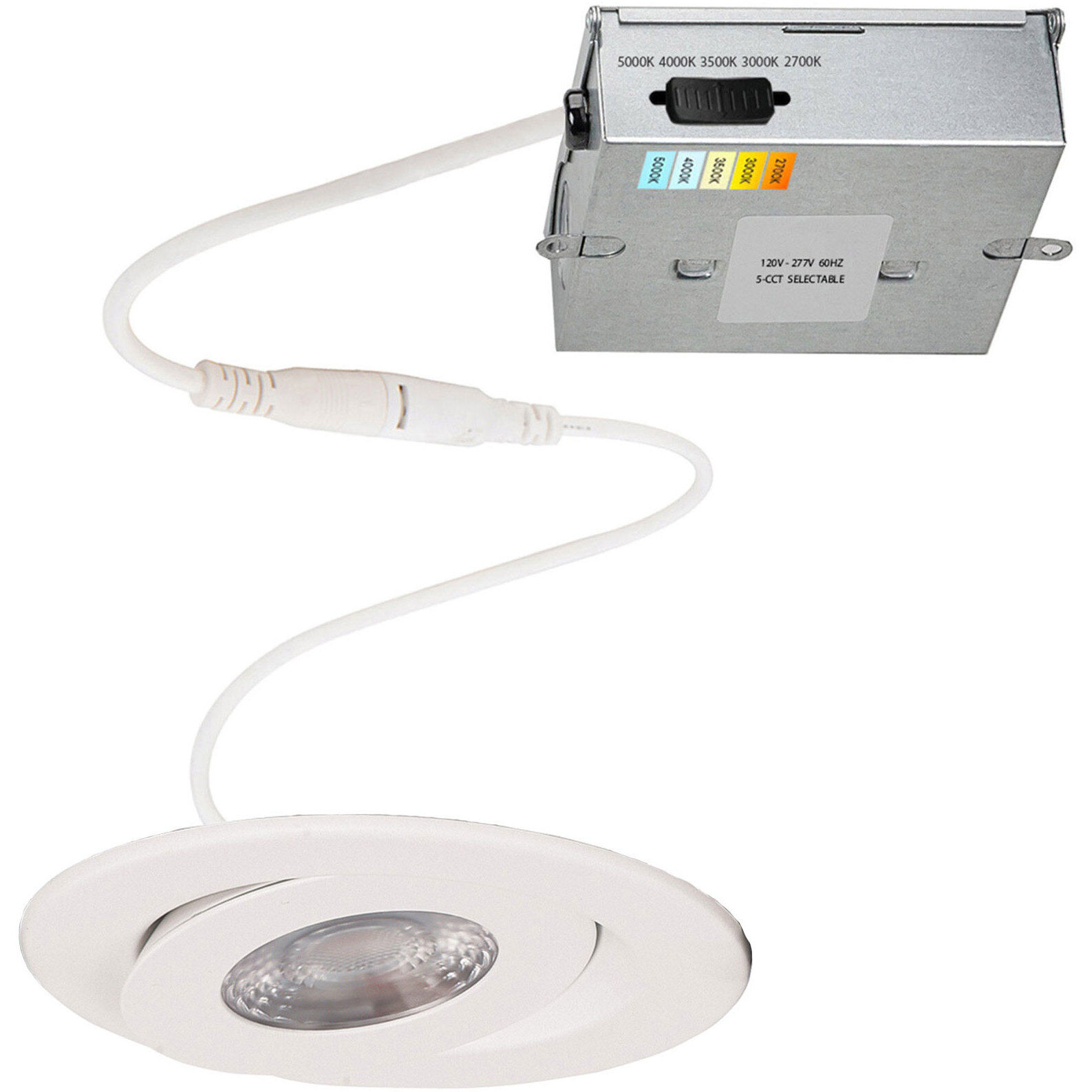 Lotos LED White Complete Kit Recessed Lighting