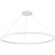 Sirius 1 Light 23.63 inch White Pendant Ceiling Light, dweLED