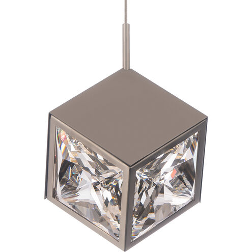 Ice Cube 1 Light 7.88 inch Brushed Nickel Mini-Pendant Ceiling Light