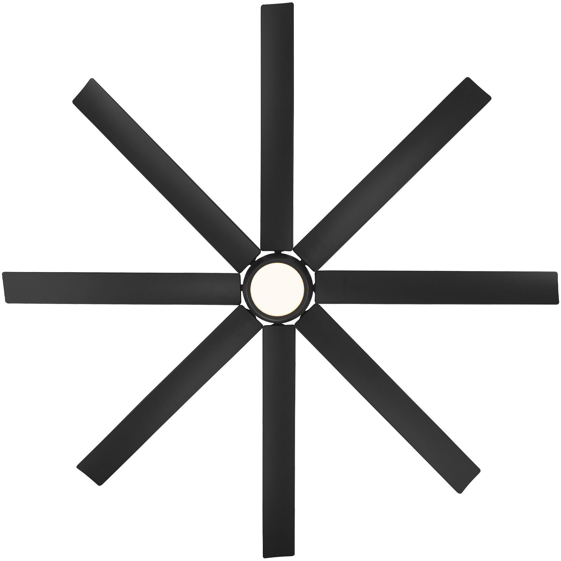 WAC Lighting F-064L-MB Mocha XL 66 inch Matte Black Downrod Ceiling Fans,  Smart Fan