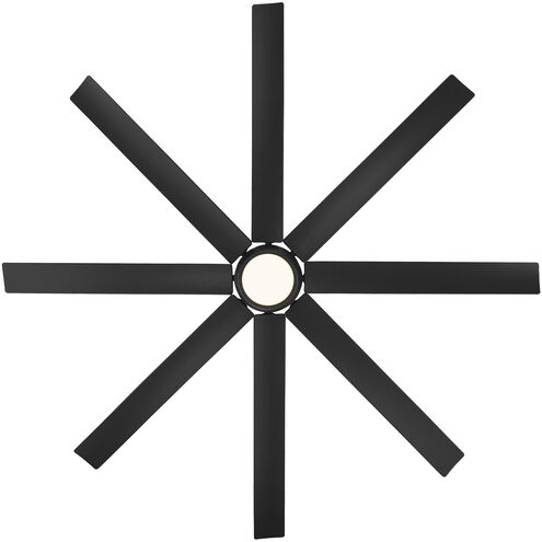 Mocha XL 66 inch Matte Black Downrod Ceiling Fans, Smart Fan