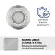 Inground Recessed Light 12 4 watt Stainless Steel Path Indicator Light in 3000K Warm White LED, WAC Landscape