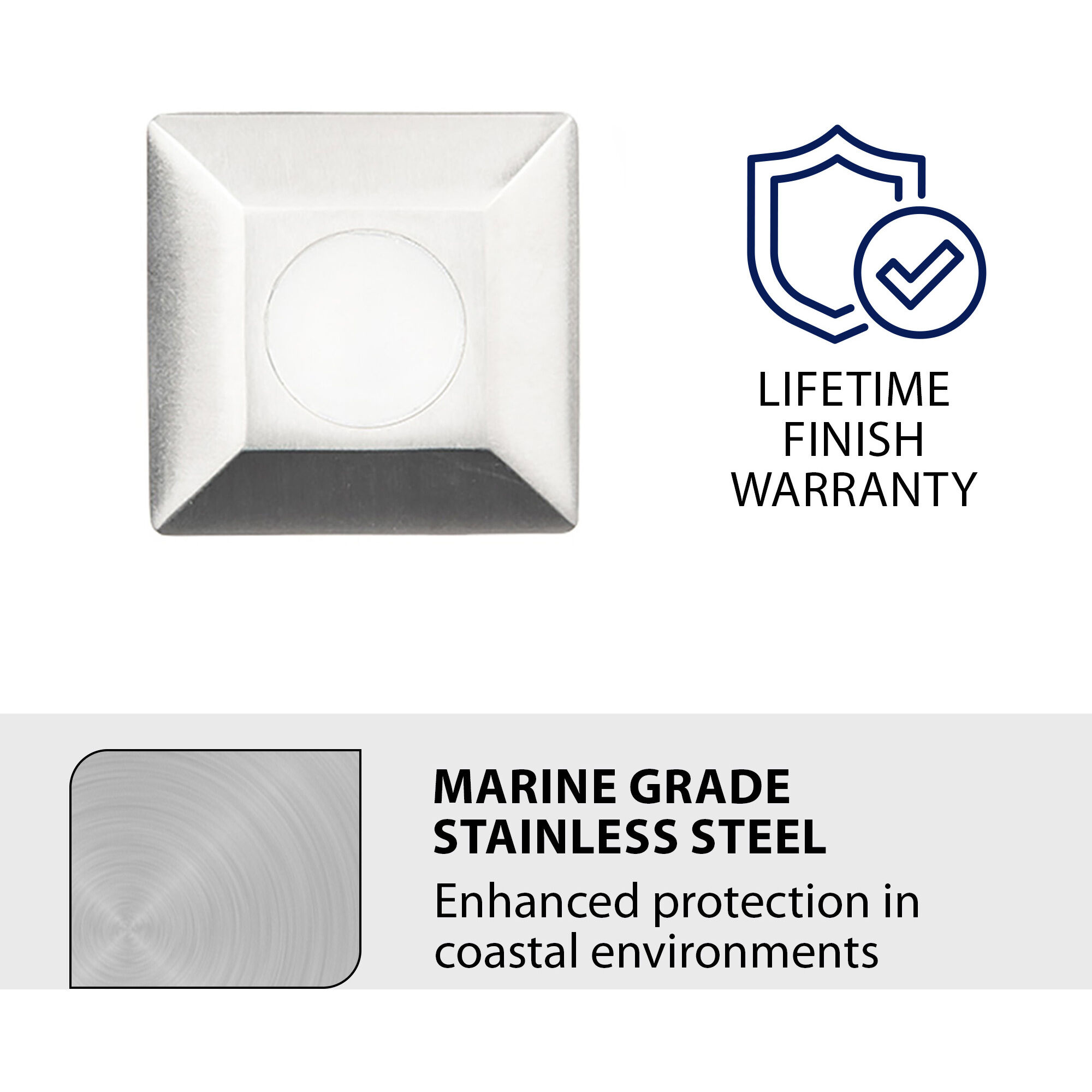 Tyler 12 2 watt Stainless Steel Path Lighting in 3000K, WAC Landscape