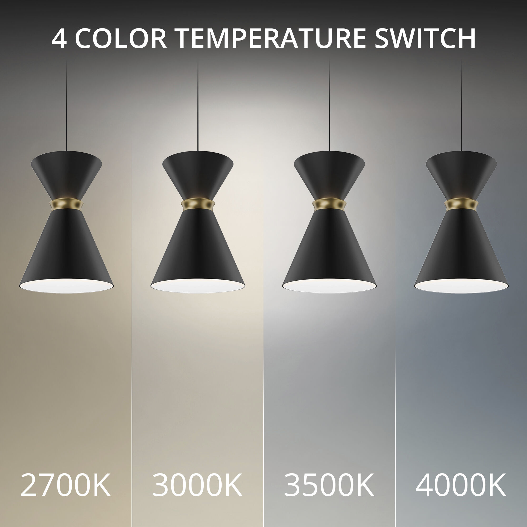 Pin Up LED 5.88 inch Black and Aged Brass Pendant Ceiling Light in 3500K, Black Aged Brass, dweLED