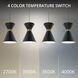 Pin Up LED 5.88 inch Black and Aged Brass Pendant Ceiling Light in 3000K, Black Aged Brass, dweLED