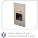 Tyler 120 3.8 watt Brushed Nickel Step and Wall Lighting in 3000K, WAC Lighting