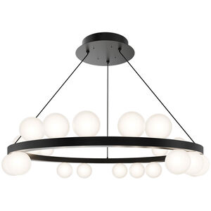 Carousel LED 28 inch Black Chandelier Ceiling Light in 2700K, dweLED
