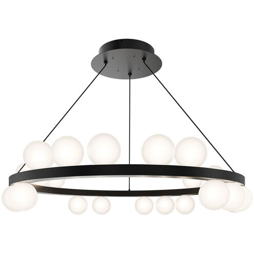 Carousel LED 28 inch Black Chandelier Ceiling Light in 2700K, dweLED