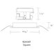 Aether Brushed Nickel Recessed Downlight in 90, 3000K