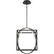 Geometrix LED 18.88 inch Black Pendant Ceiling Light, dweLED