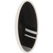 Dial LED 1.5 inch Black Chrome ADA Wall Sconce Wall Light in Black/Chrome, dweLED
