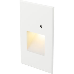 WAC Lighting Tyler 120 3.80 watt White Step and Wall Light in Amber, WAC Lighting WL-LED203-AM-WT - Open Box