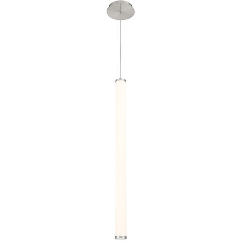Flare LED 2.44 inch Brushed Nickel Linear Pendant Ceiling Light in 37in, dweLED