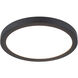 Round LED 7 inch Black Flush Mount Ceiling Light in 3500K