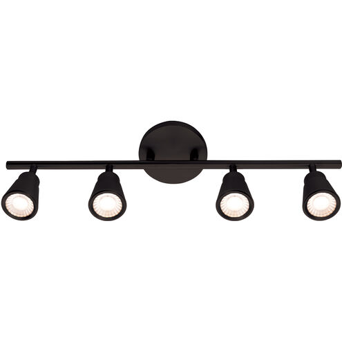 Solo 4 Light 120 Black Track Lighting Ceiling Light