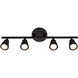 Solo 4 Light 120 Black Track Lighting Ceiling Light
