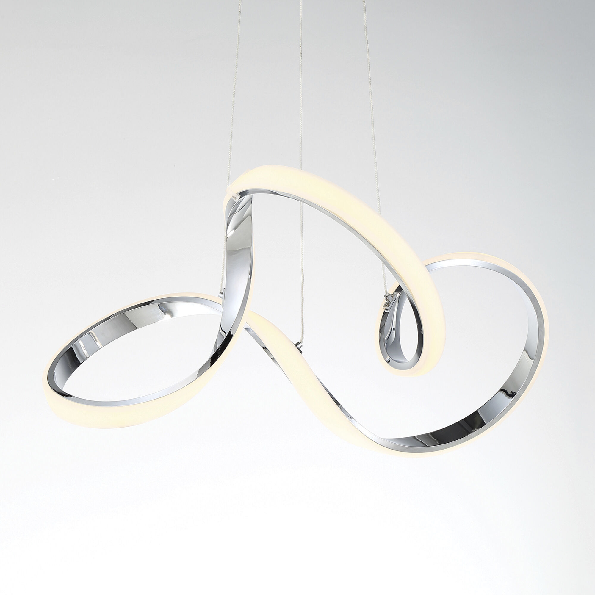 Vornado LED 22 inch Chrome Pendant Ceiling Light, dweLED