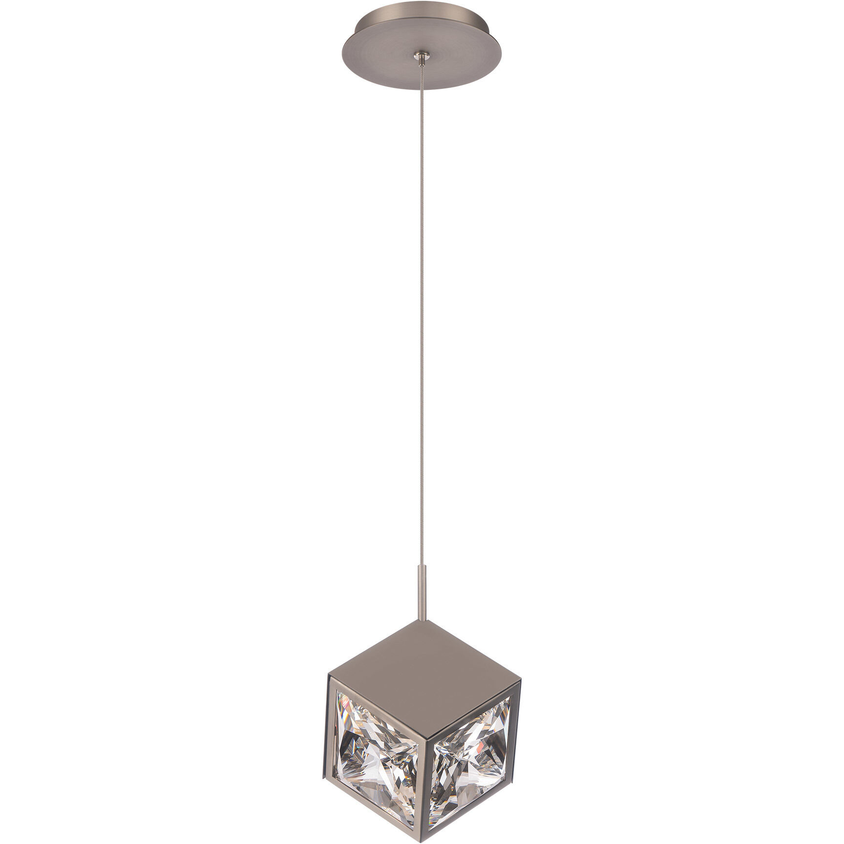 WAC Lighting PD-29308-BN Ice Cube LED 6.63 inch Brushed