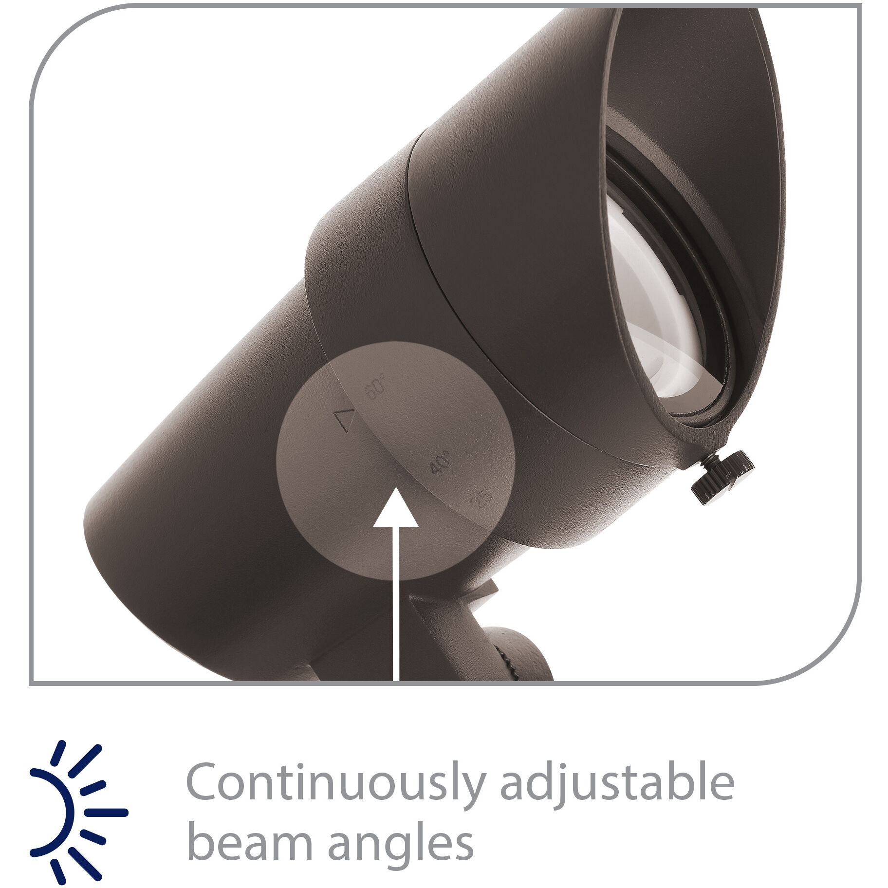 Miniature 12 7 watt Bronze Path Lighting in 3000K, Path and Area Light, WAC Landscape