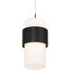 Banded LED 5 inch Black Mini-Pendant Ceiling Light, dweLED